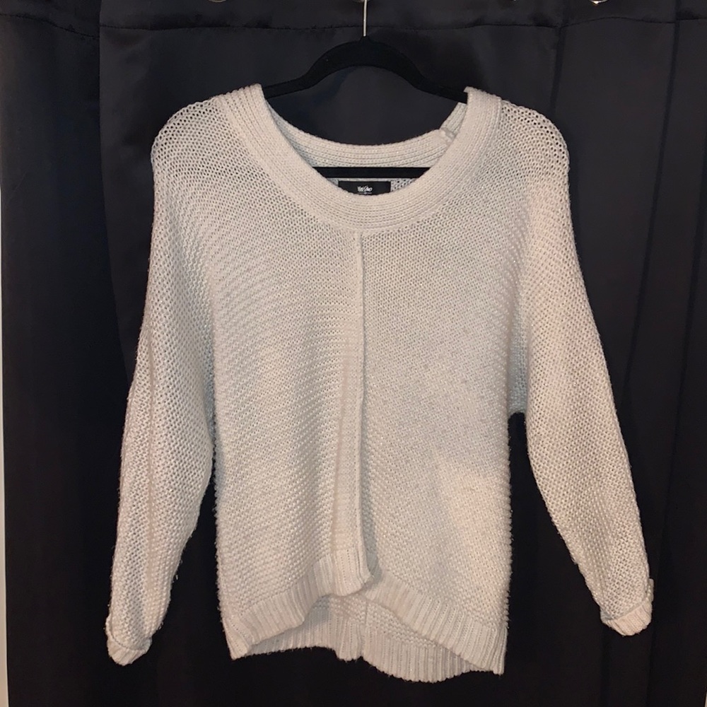 White sweater with sparkles